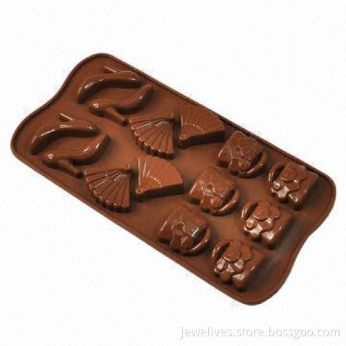Chocolate Molds, Made of Food-grade Silicone, Measures 21 x 10.8 x 1.5cm